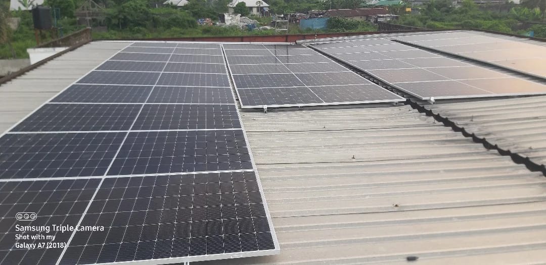 Solar panel installation